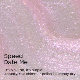 OPI RapiDry Speed Date Me nail polish application on nails