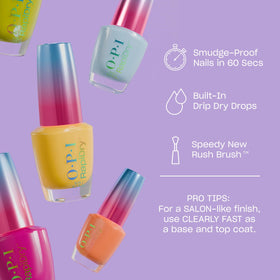 OPI RapiDry Speed Date Me nail polish bottle side view