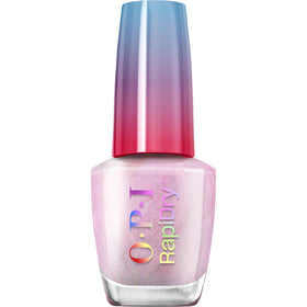 OPI RapiDry Speed Date Me nail polish front view with soft pink shimmer