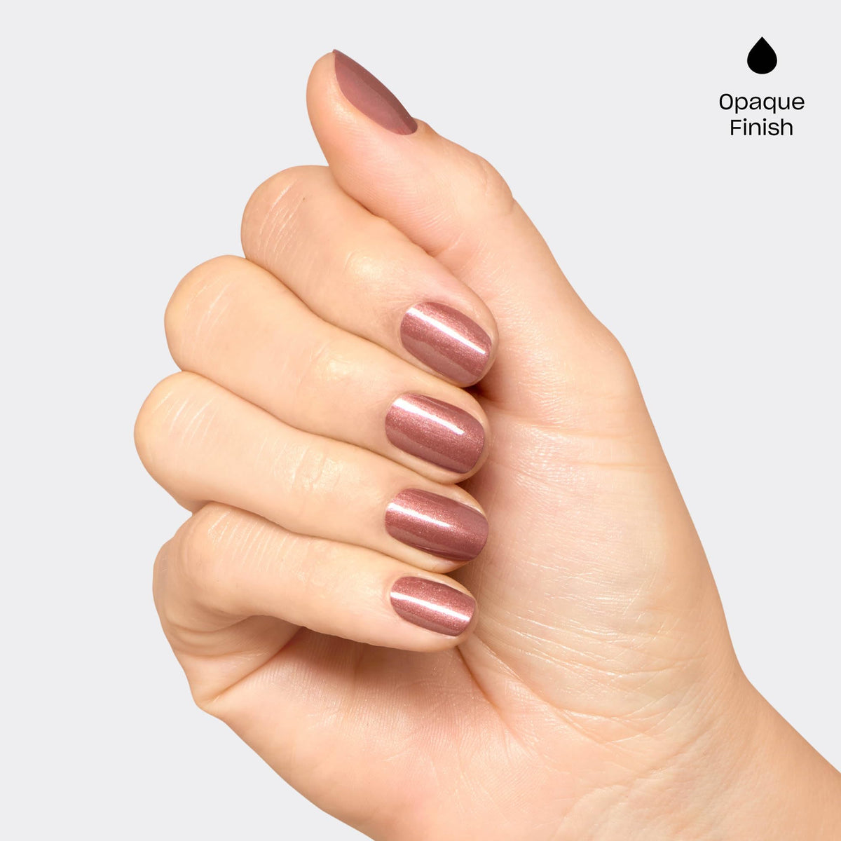 OPI Route Beer Float Nail Lacquer with swatch on a nail