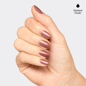OPI Route Beer Float Nail Lacquer with swatch on a nail