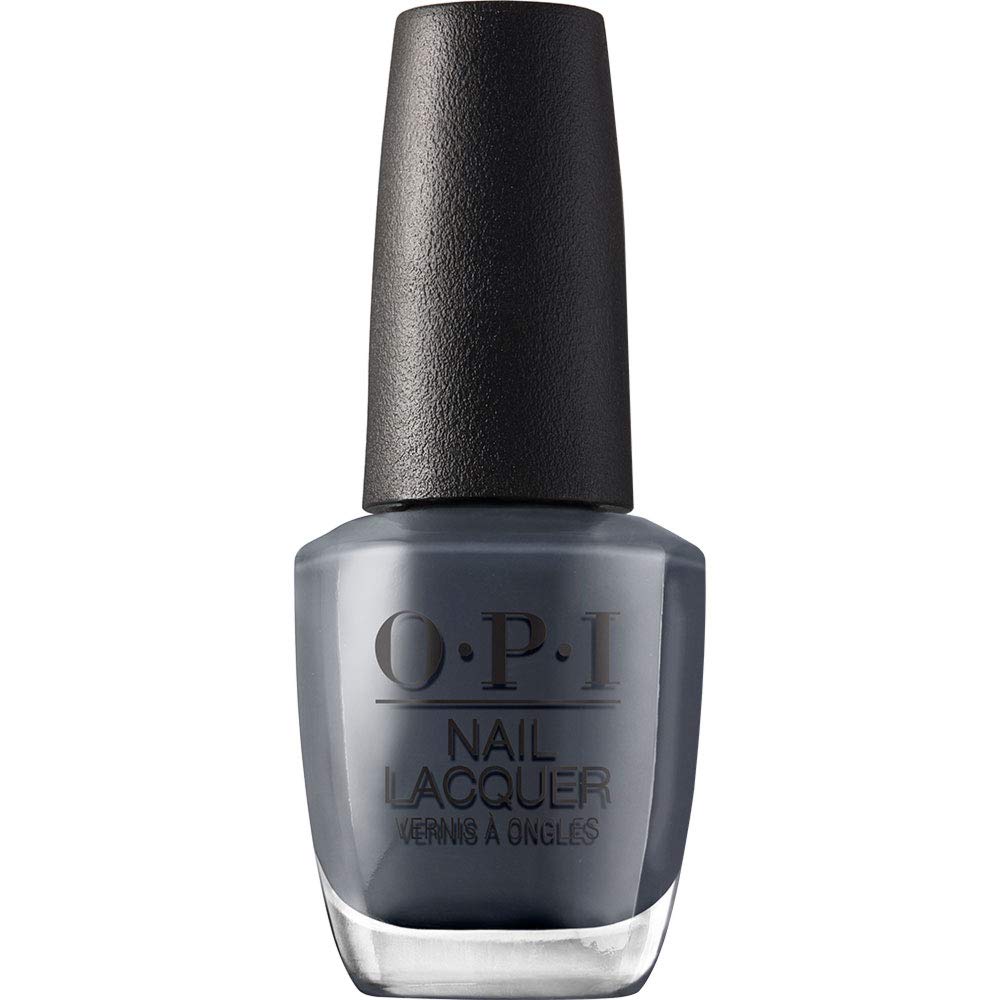 OPI Rub-a-Pub-Pub Dark Gray Nail Polish 15 mL front view
