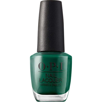 OPI Stay Off the Lawn!! dark green crème nail polish bottle front view