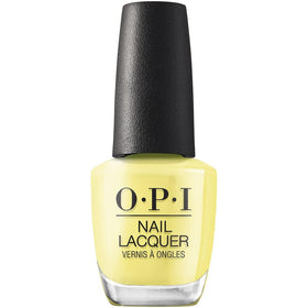 OPI Stay Out All Bright nail polish front view with bright yellow colour