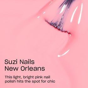 OPI Suzi Nails New Orleans nail polish on a manicured hand