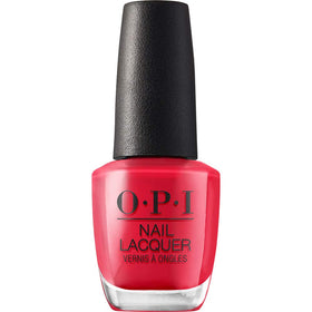OPI We Seafood and Eat It nail lacquer front view with bright red colour