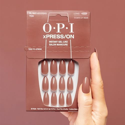 OPI xPRESS/ON El Mat-Adoring You nails with nail glue included