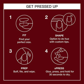 OPI xPRESS/ON Malaga Wine packaging with nail glue