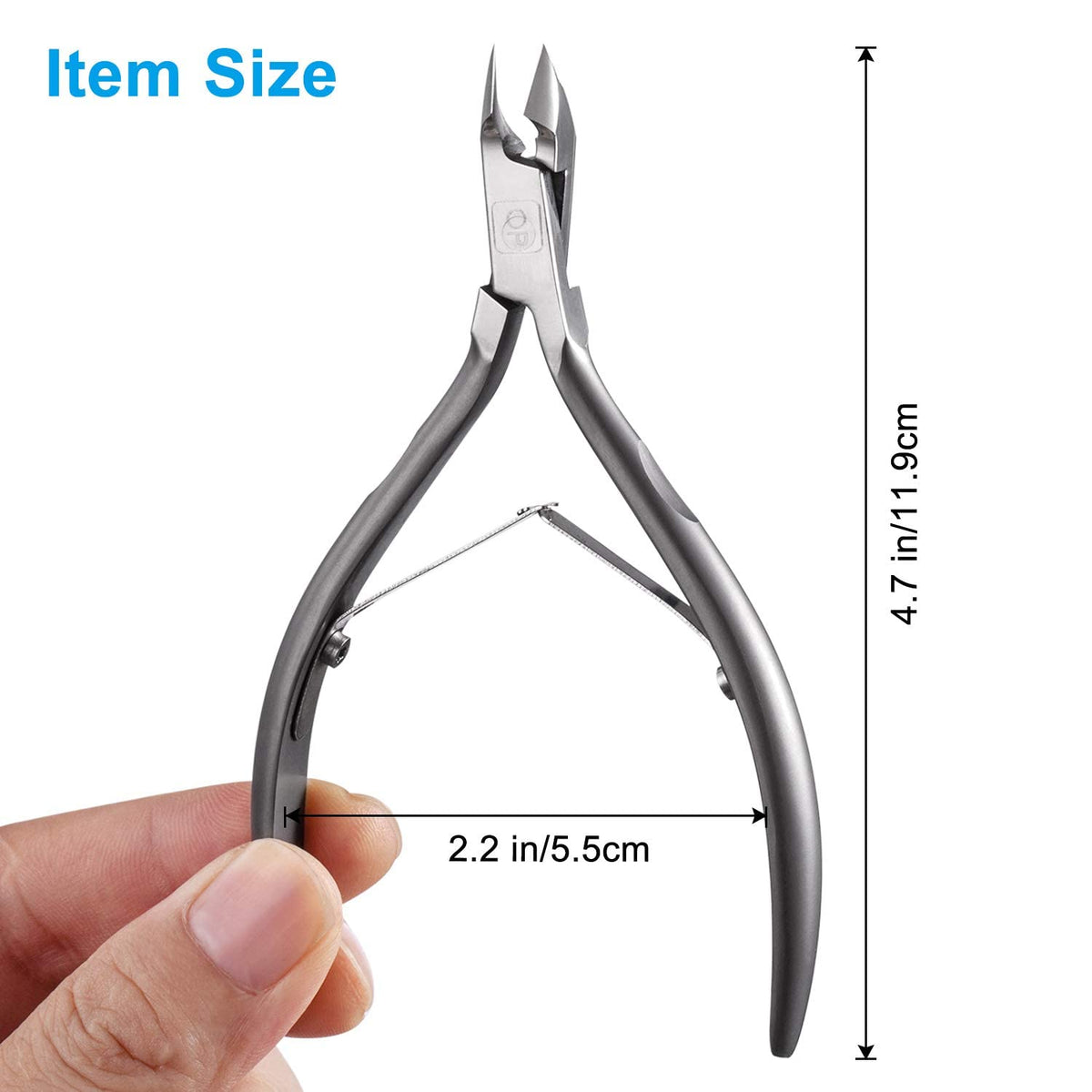 opove Cuticle Trimmer 3/4 Jaw with protective coating detail