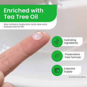 Optase Eyelid Cleansing Gel with tea tree oil ingredient