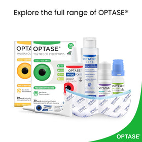 Optase Eyelid Cleansing Wipes packaged individually for convenience