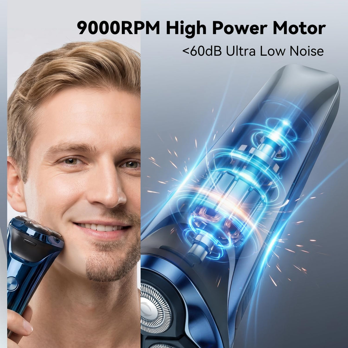 Ordele Electric Razor showing USB-C charging port