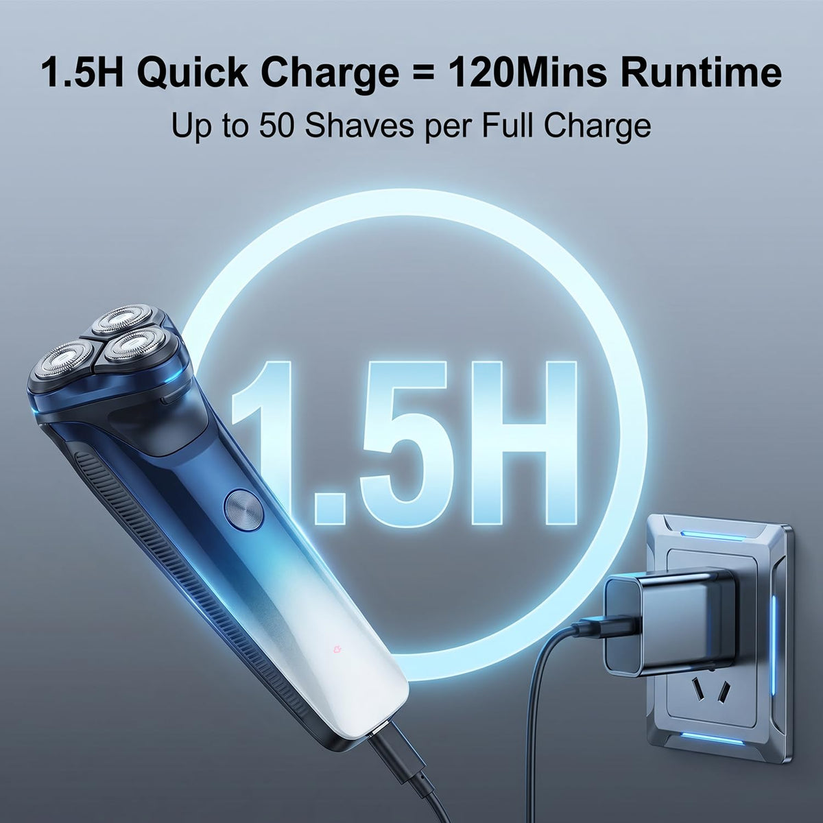 Ordele Electric Razor with cleaning brush and accessories