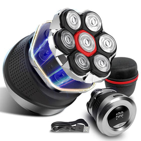 Ordele Men's Electric Rotary Shaver front view with LED display