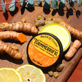 Organic Arnica & White Turmeric Salve texture close-up