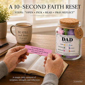 Organised scripture notes by emotions in SOUTHLISA Bible verse jar