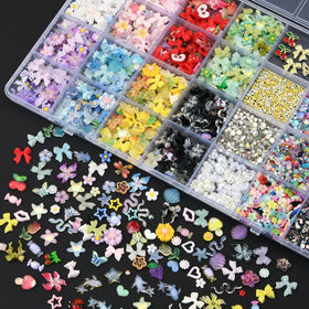 Organized compartments of OPMADM nail art accessories