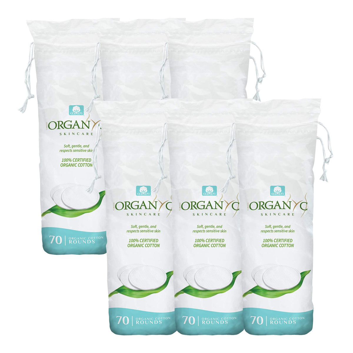Organyc Cotton Rounds 100% Organic Cotton front view