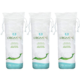 Organyc Organic Cotton Rounds 210 count front view