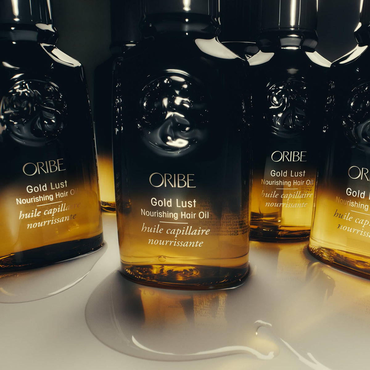 ORIBE Gold Lust Hair Oil in lifestyle setting