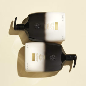 ORIBE Gold Lust Shampoo in a bathroom setting