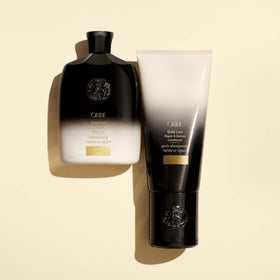 ORIBE Gold Lust Shampoo in a lifestyle scene