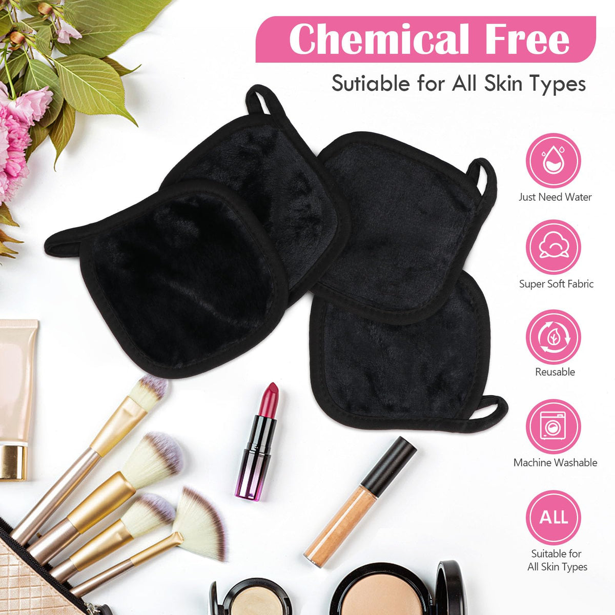 Orighty Makeup Remover Cloths displayed with hanging loop