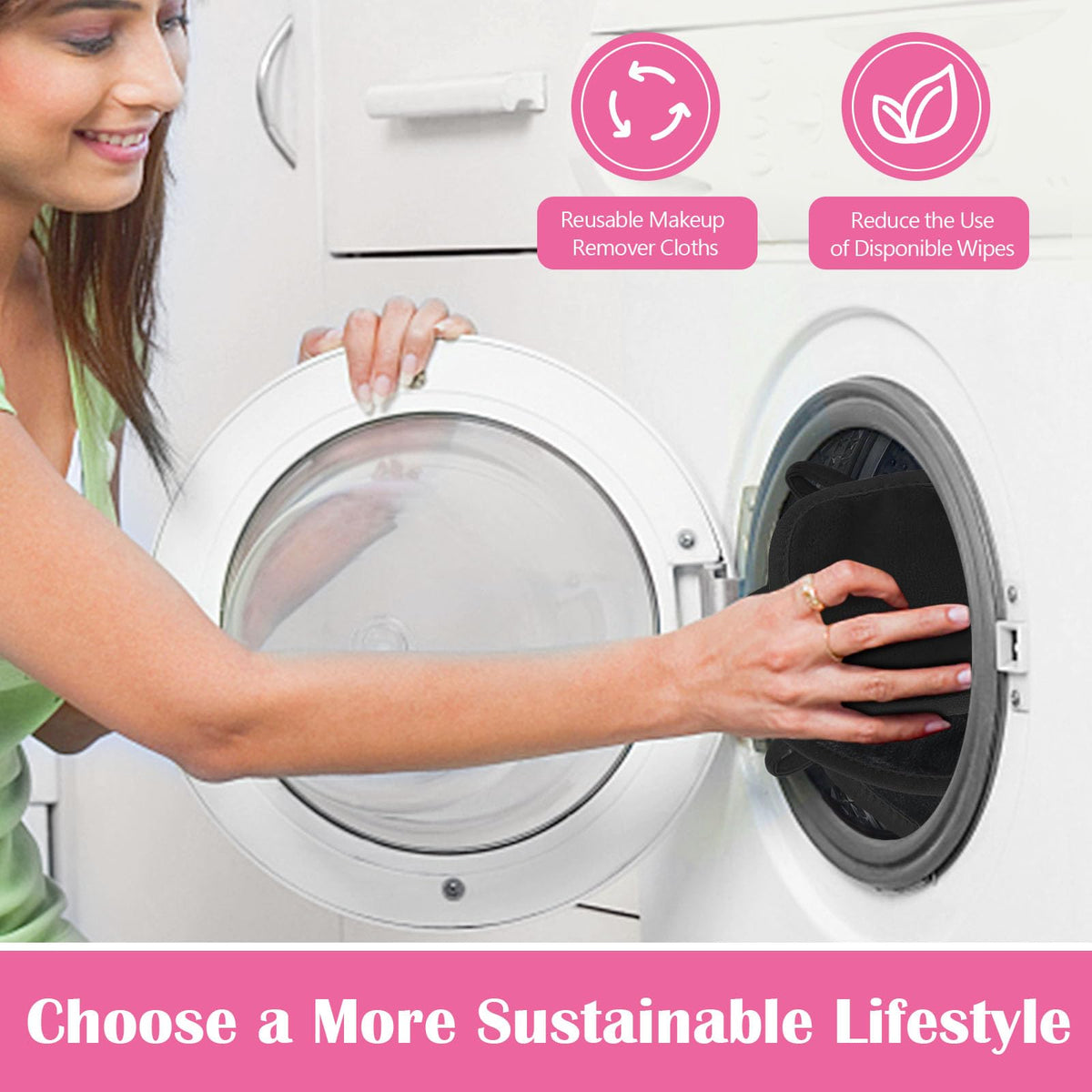 Orighty Makeup Remover Cloths stacked showing size