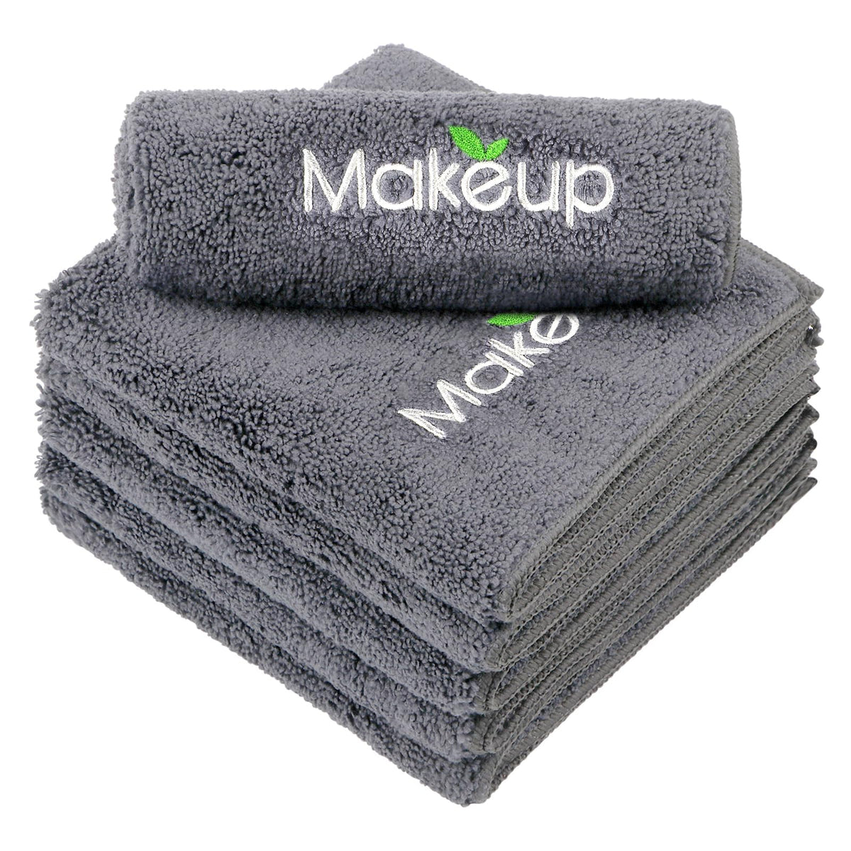 Orighty Microfiber Makeup Remover Cloths 6 Pack Grey front view