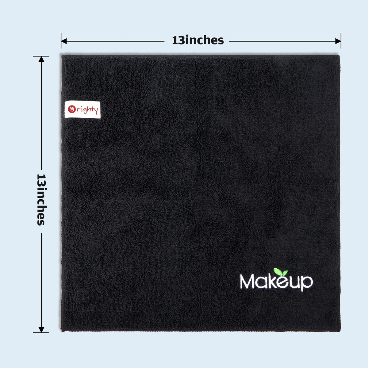 Orighty Microfiber Makeup Remover Cloths displayed with skincare products