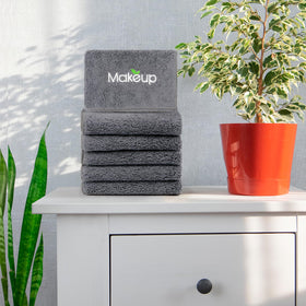 Orighty Microfiber Makeup Remover Cloths displayed with skincare products