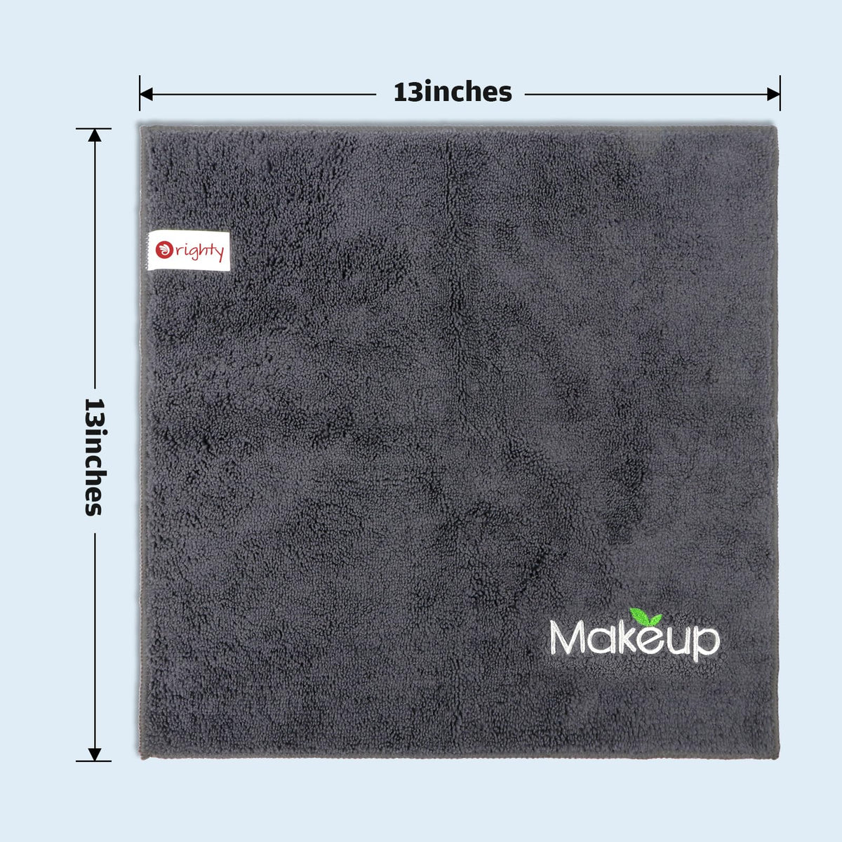 Orighty Microfiber Makeup Remover Cloths in a travel bag