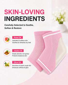Originbuty moisturizing socks displayed with packaging