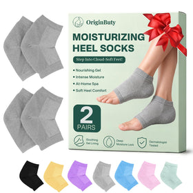 Originbuty moisturizing socks gray front view