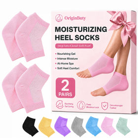 Originbuty moisturizing socks pink front view