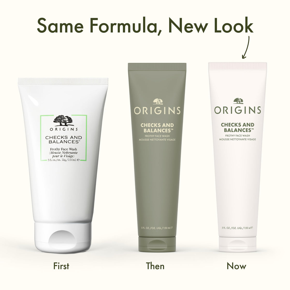 Origins Checks and Balances Frothy Face Wash 5 Fl Oz side view
