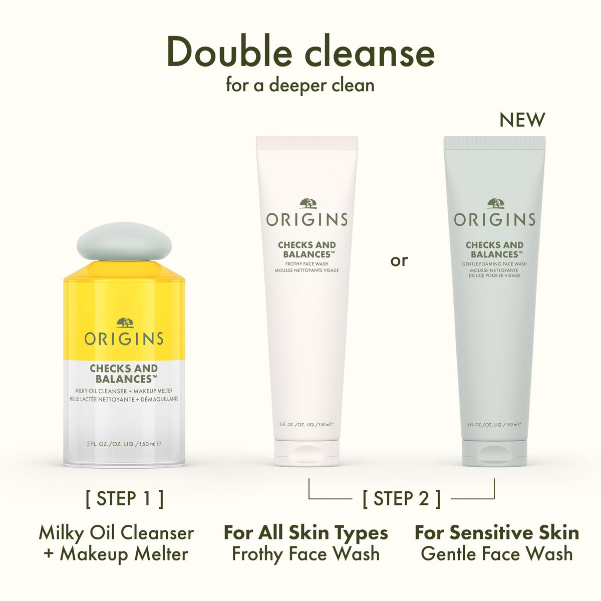 Origins Checks and Balances Gentle Foaming Face Wash lifestyle scene