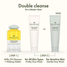 Origins Checks and Balances Gentle Foaming Face Wash lifestyle scene