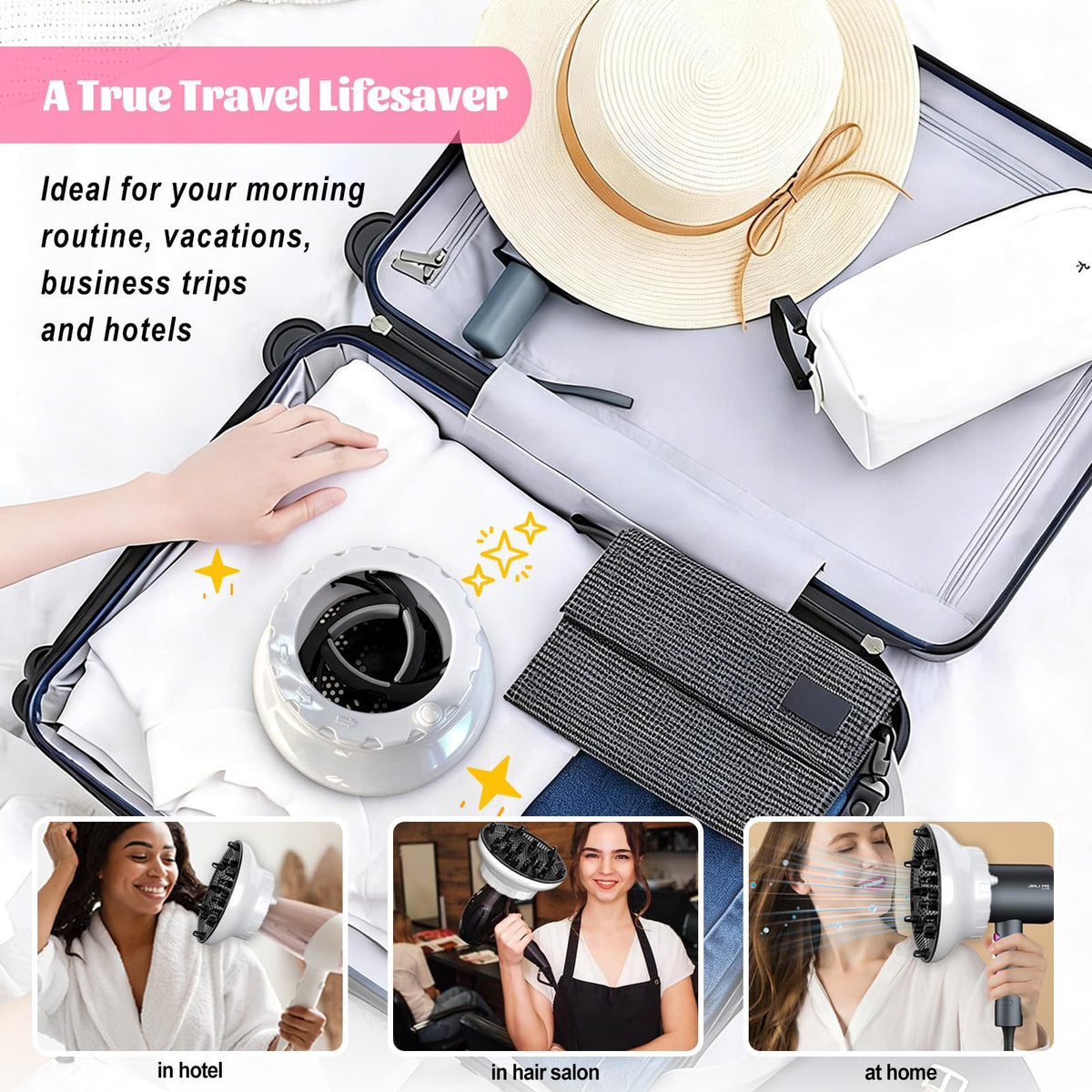 Orista Finds Hair Diffuser attachment side view