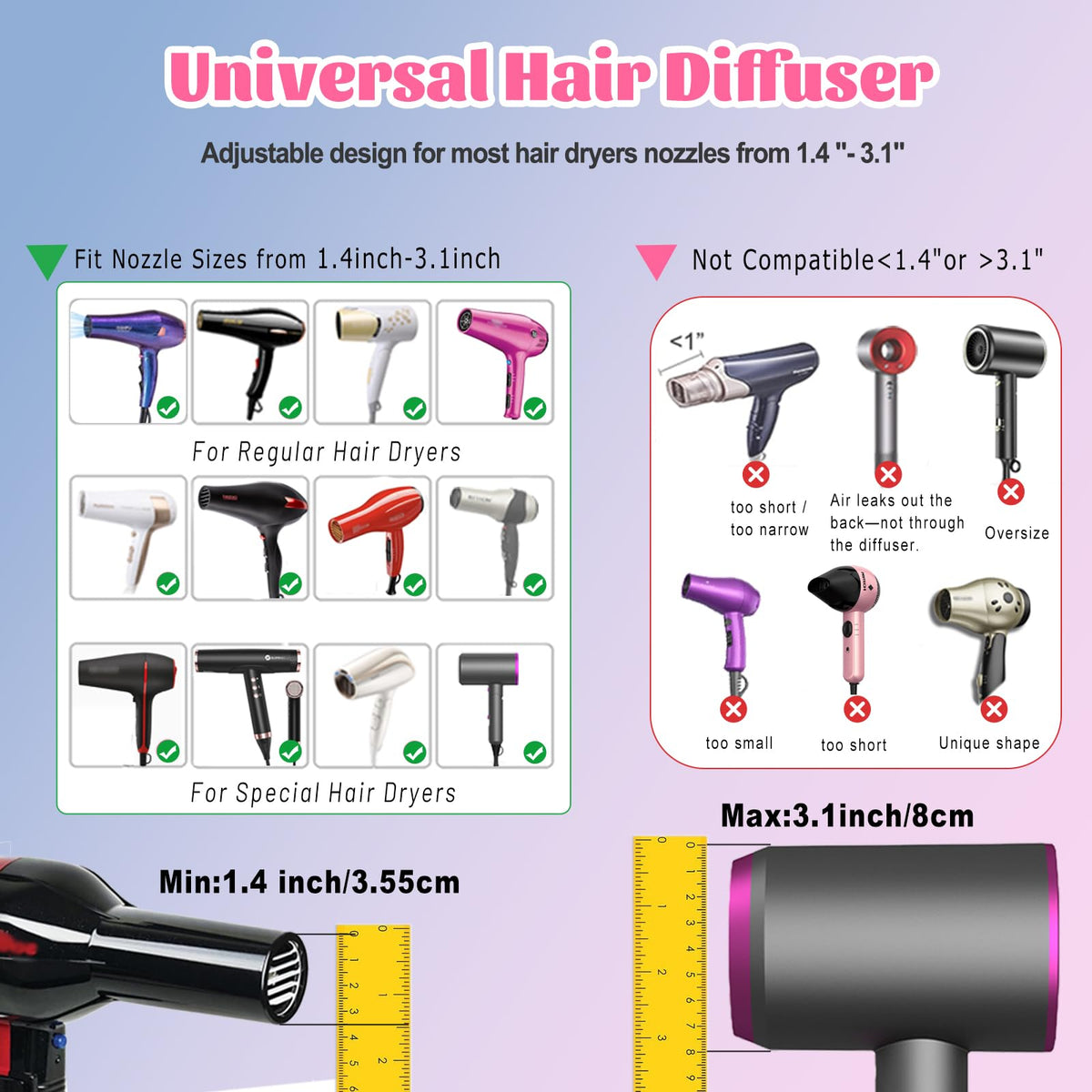 Orista Finds Hair Diffuser attachment with scalp massager