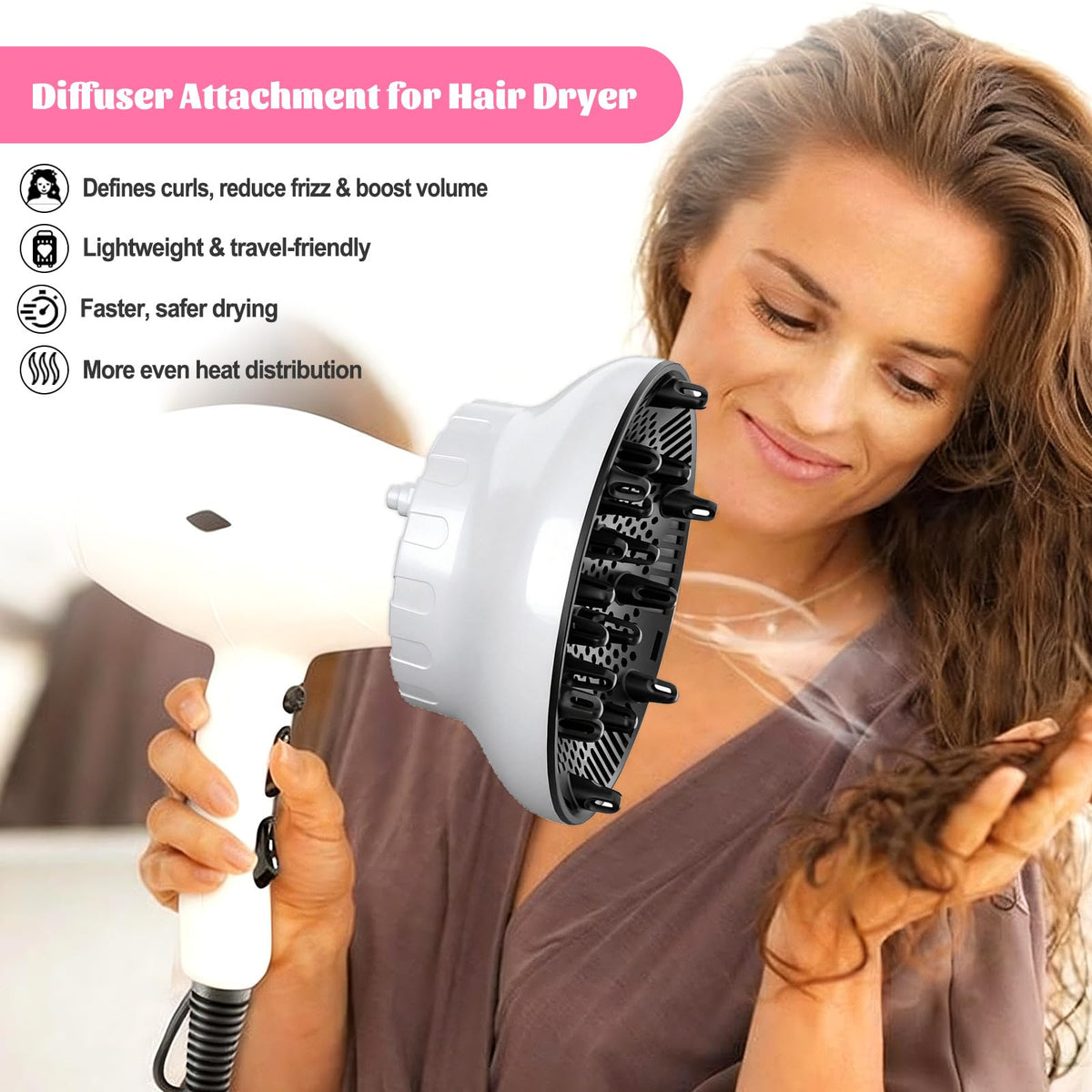 Orista Finds Hair Diffuser on a blow dryer