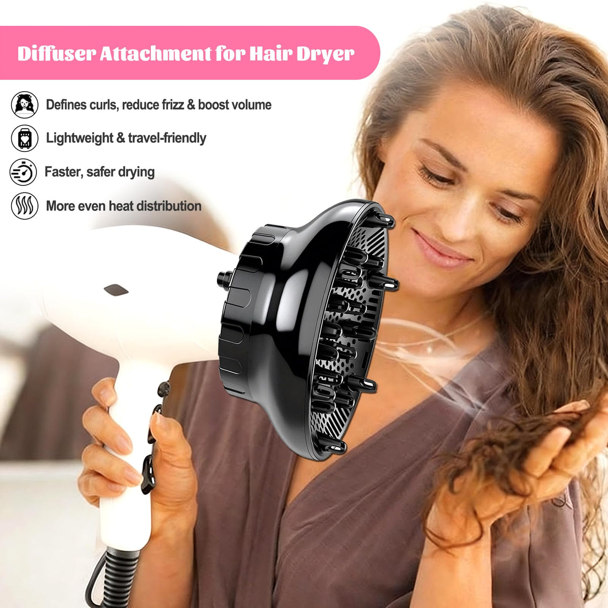 Orista Finds Universal Hair Diffuser with scalp massager included