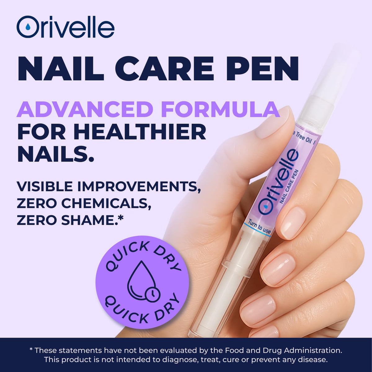 Orivelle Toenail Care Pen applicator tip close-up