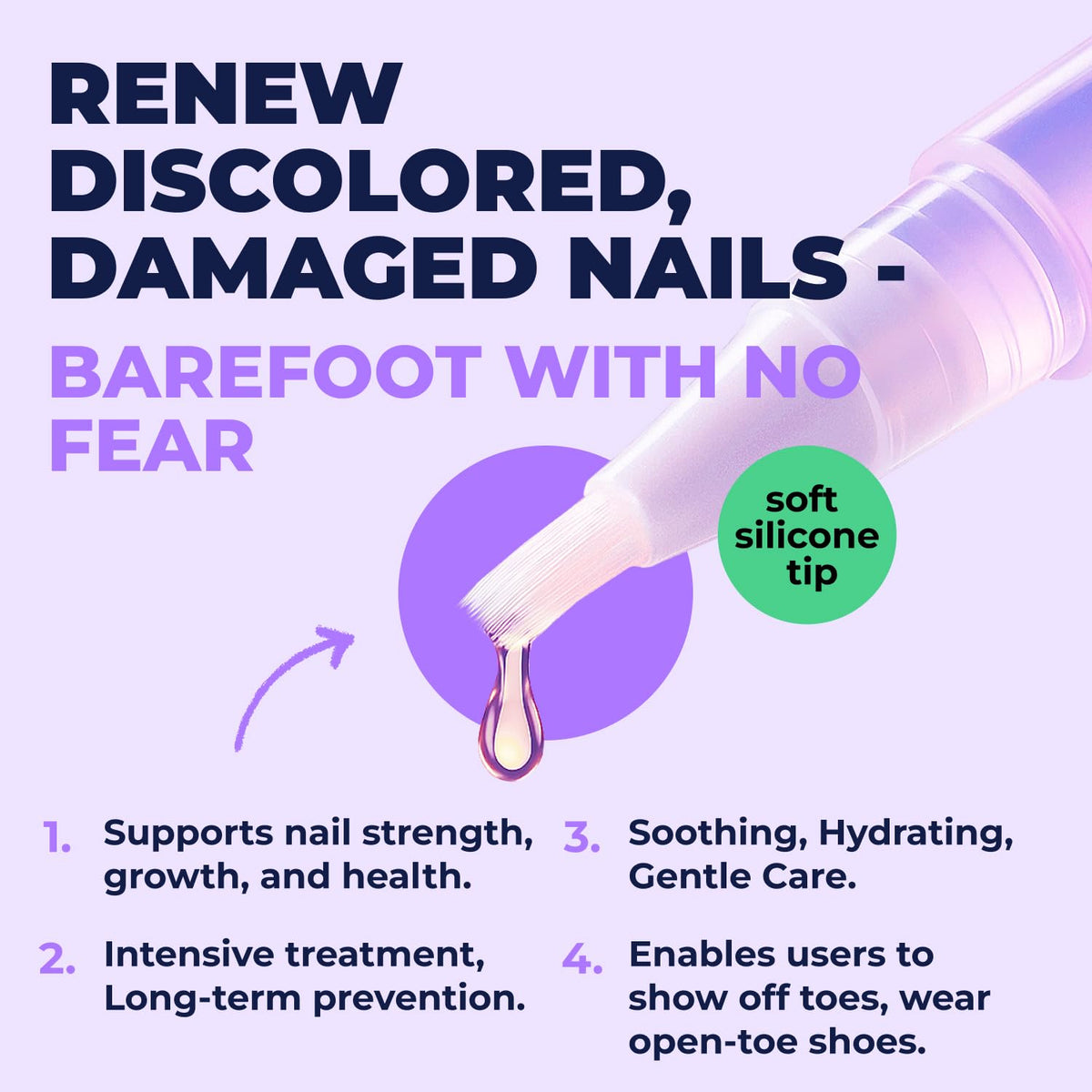 Orivelle Toenail Care Pen in a bathroom setting