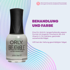 Orly Breathable Nail Color Aloe Goodbye! applied on nails