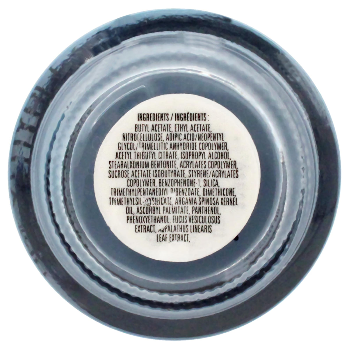 Orly Breathable Nail Color De-Stressed Denim packaging with ingredients