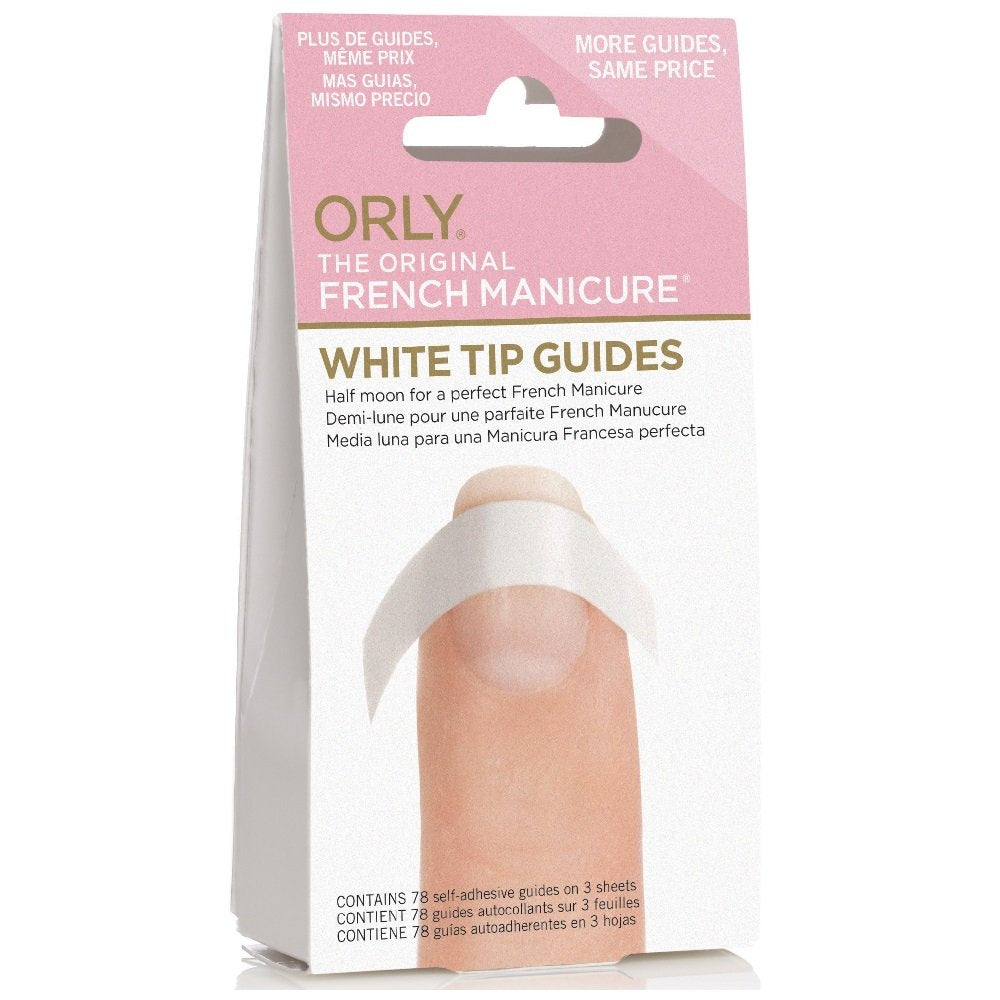 Orly Half Moon Guides 78 Count packaging with nail art tools