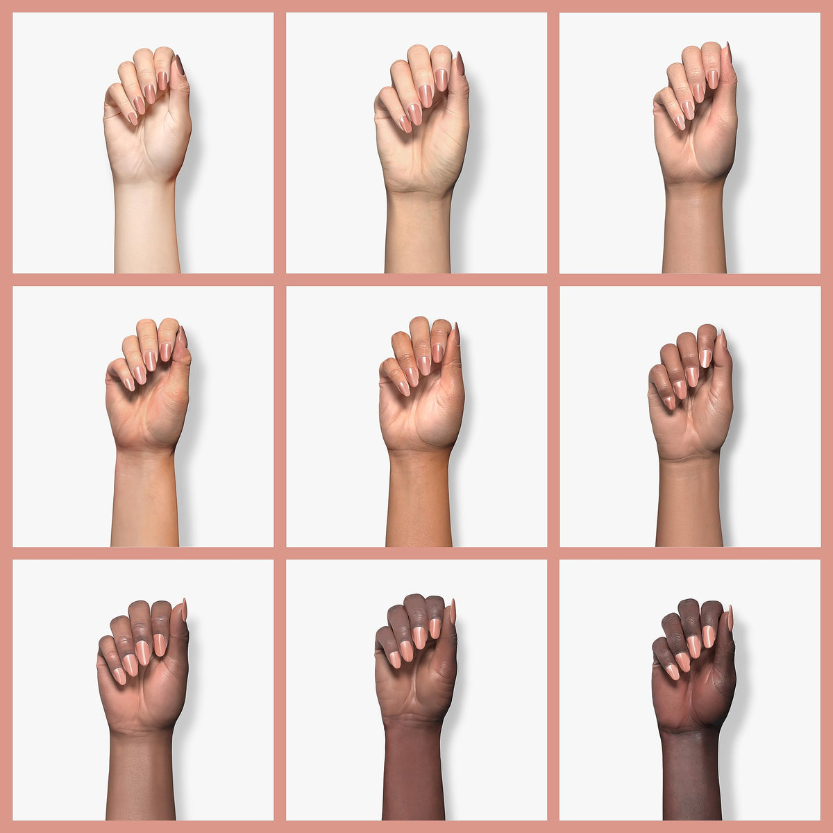 Orly Inner Glow Nail Polish on a hand with a fresh manicure