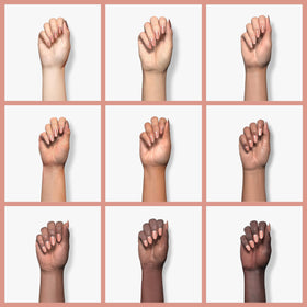 Orly Inner Glow Nail Polish on a hand with a fresh manicure