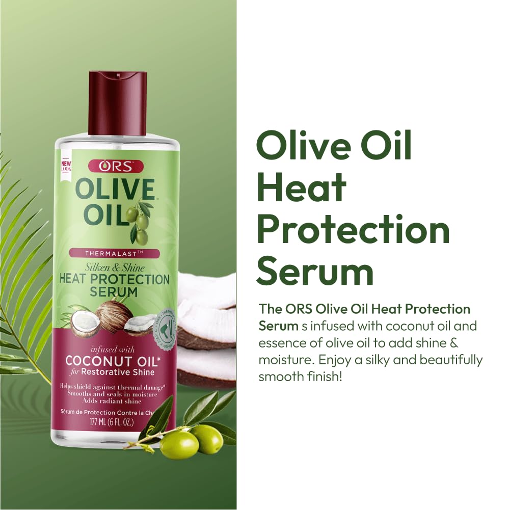 ORS Olive Oil Hair Serum bottle side view
